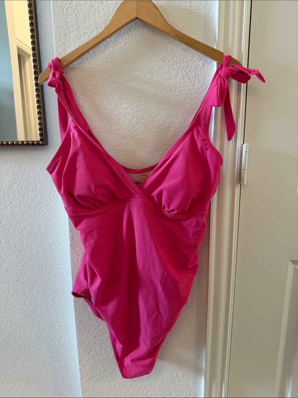 Isabel Maternity by Ingrid & Isabel Hot Pink One-Piece Maternity Swimsuit